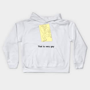 Peep Show Very gay note Kids Hoodie